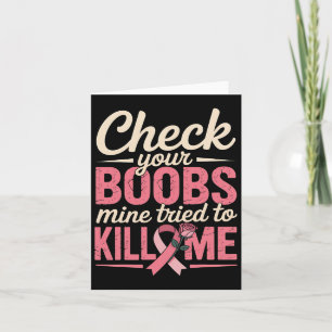 Breast Cancer Awareness Check Your Breast Survivor Card