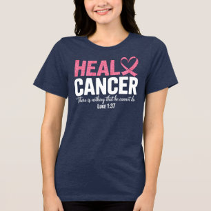 Breast Cancer Awareness Christian  Tri-Blend Shirt