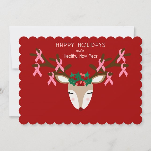 Breast Cancer Awareness Christmas Card (Front)