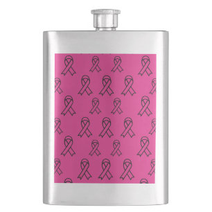 Breast Cancer Awareness Classic Flask
