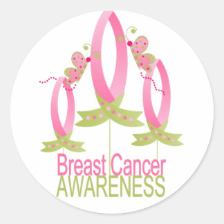 Breast Cancer Awareness Classic Round Sticker