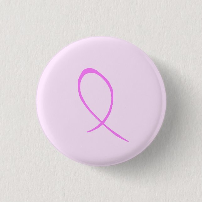 Breast Cancer Awareness Customisable Button (Front)