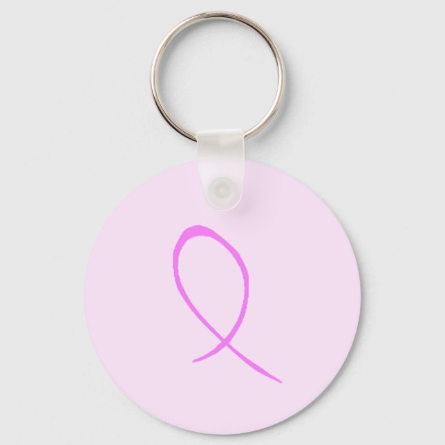 Breast Cancer Awareness Customisable Keychain (Front)