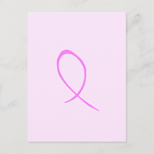 Breast Cancer Awareness Customisable Postcard (Front)