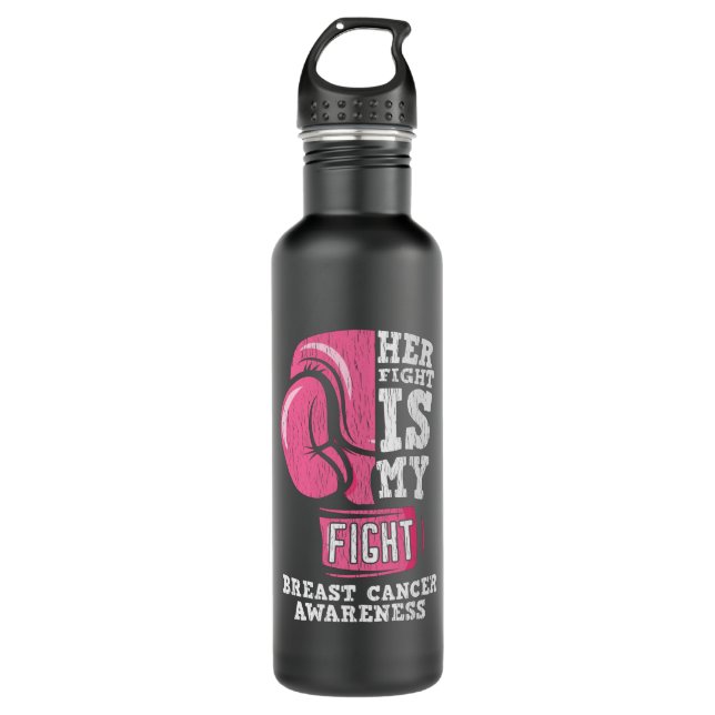 Breast Cancer Awareness Family Friends Support 710 Ml Water Bottle (Front)