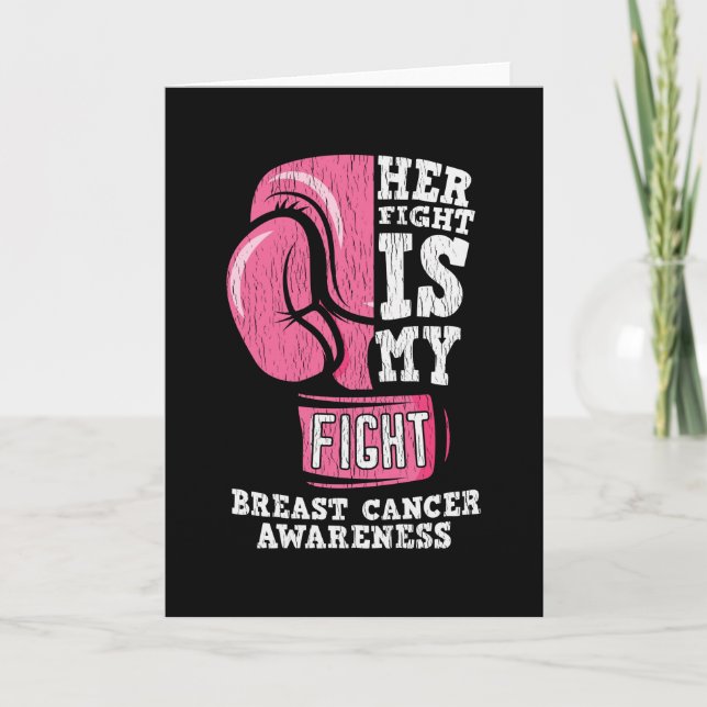 Breast Cancer Awareness Family Friends Support Card (Front)
