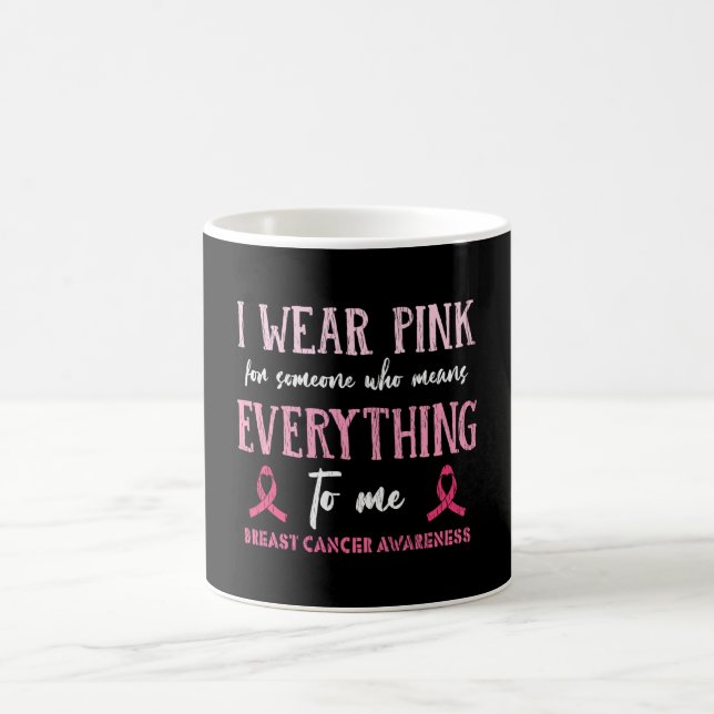 Breast Cancer Awareness Family Friends Support Coffee Mug (Center)