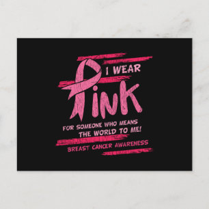 Breast Cancer Awareness Family Friends Support  Postcard