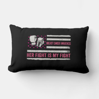 breast cancer awareness fight lumbar cushion
