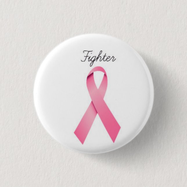 Breast Cancer Awareness Fighter Button (Front)