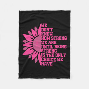 Breast Cancer Awareness  Fleece Blanket