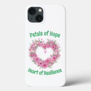 Breast Cancer Awareness Floral Heart Case-Mate iPhone Case