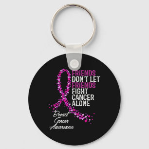 Breast Cancer Awareness Friends Fighter Support Key Ring