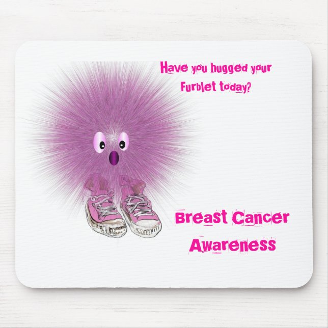 Breast Cancer Awareness, Furblet Mouse Mat (Front)