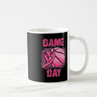 Breast Cancer Awareness Game Day Pink Bysketbyll S Coffee Mug