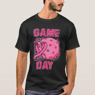 Breast Cancer Awareness Game Day Pink Pickleball S T-Shirt