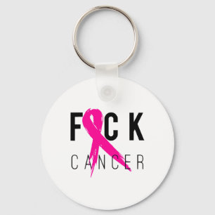 Breast Cancer Awareness Gift Retro Distressed 2 Key Ring