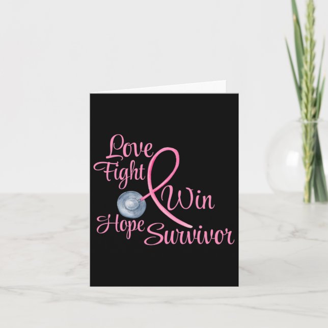 Breast Cancer Awareness Gifts For Women Friends Mo Card (Front)