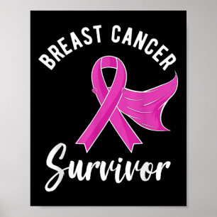 Breast Cancer Awareness Gifts Women Survivor Pink  Poster