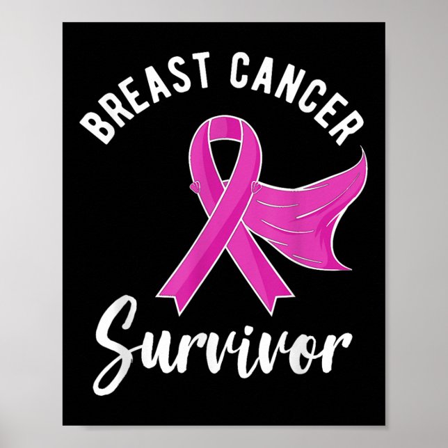 Breast Cancer Awareness Gifts Women Survivor Pink  Poster (Front)