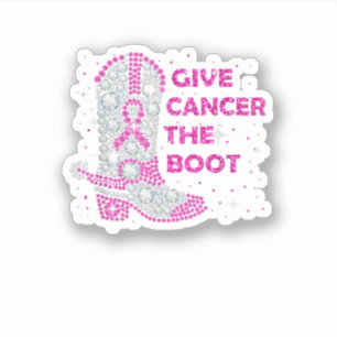 Breast Cancer Awareness Give Cancer The Boot Pink 