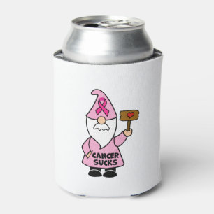 Breast Cancer Awareness Gnome Can Cooler
