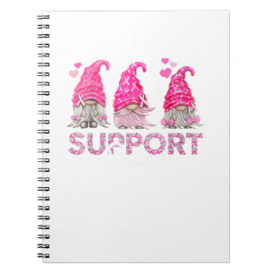 Breast Cancer Awareness Gnomies Support Squad Notebook