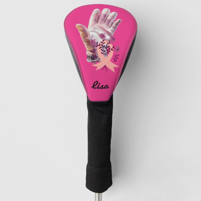 Breast Cancer Awareness Golf Head Cover (Front)