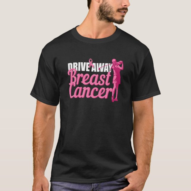 Breast Cancer Awareness Golf Pink Ribbon Survivor T-Shirt (Front)