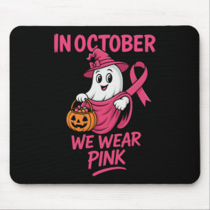 Breast Cancer Awareness Halloween In October We We Mouse Mat