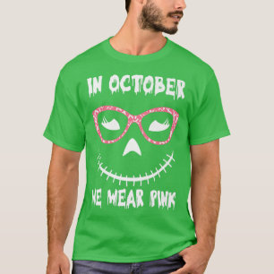 Breast Cancer Awareness Halloween Jack O'Lantern P T-Shirt