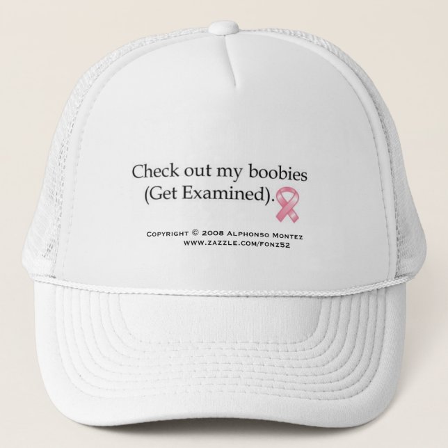 Breast Cancer  Awareness hat 3 (Front)