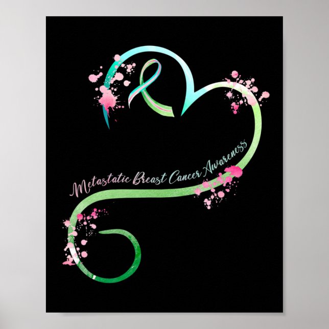Breast Cancer Awareness Heart Gifts  Poster (Front)
