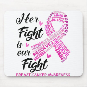 Breast Cancer Awareness Her Fight is my Fight Mouse Mat