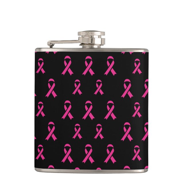 Breast Cancer Awareness Hip Flask (Front)
