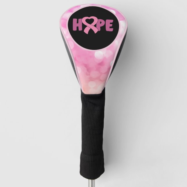 Breast Cancer Awareness  HOPE Golf Head Cover (Front)