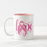 Breast Cancer Awareness Hope Pink Modern Script
