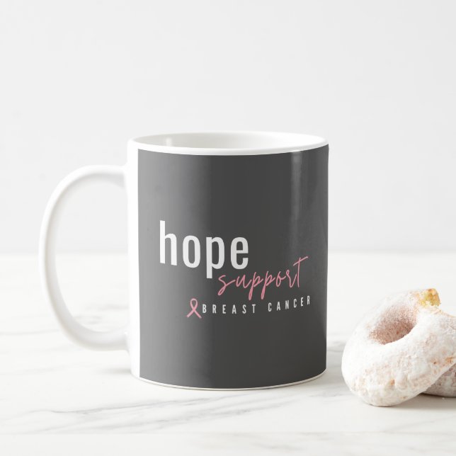 breast cancer awareness hope support Mugs (With Donut)