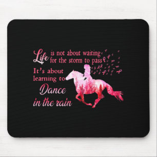 Breast Cancer Awareness Horse Ribbon Pink Gifts Wo Mouse Mat