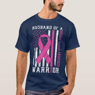 Breast Cancer Awareness Husband Of Warrior Support T-Shirt