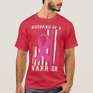 Breast Cancer Awareness Husband Of Warrior Support T-Shirt