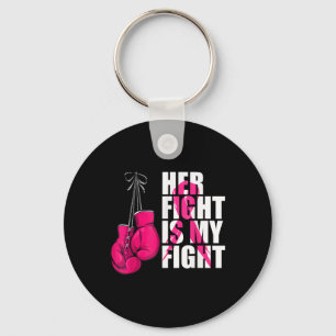 Breast Cancer Awareness Husband Support Squad  Key Ring