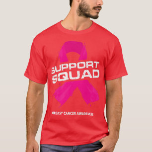 Breast Cancer Awareness Husband Support Squad Moti T-Shirt