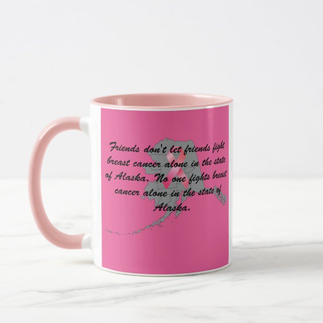 Breast Cancer Awareness in Alaska Mug (Left)