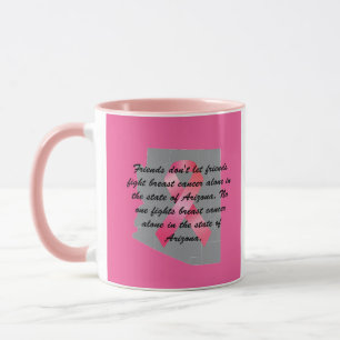 Breast Cancer Awareness in Arizona coffee mug