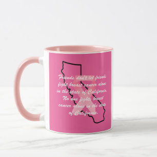 Breast Cancer Awareness in California Mug