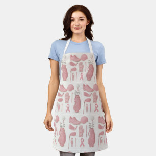 Breast Cancer Awareness in golf themed Apron
