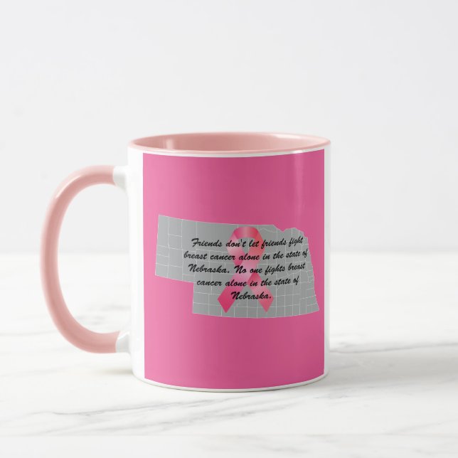 Breast Cancer Awareness in Nebraska  Mug (Left)