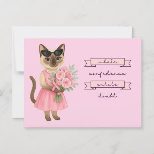 Breast Cancer Awareness in October we wear pink Postcard