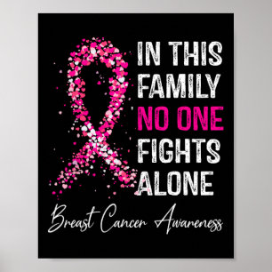 Breast Cancer Awareness In This Family Nobody Figh Poster
